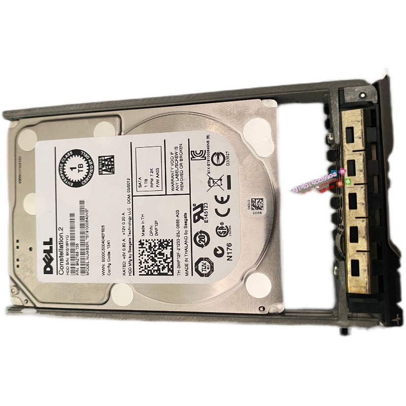 原装DELL 1T 2.5寸 7.2K SATA硬盘64M ST91000640NS 0WF12F 31N08