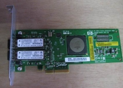 HP PCIE 4GB FHBA卡 双口FC光纤网卡 AD355-60001 AD355A