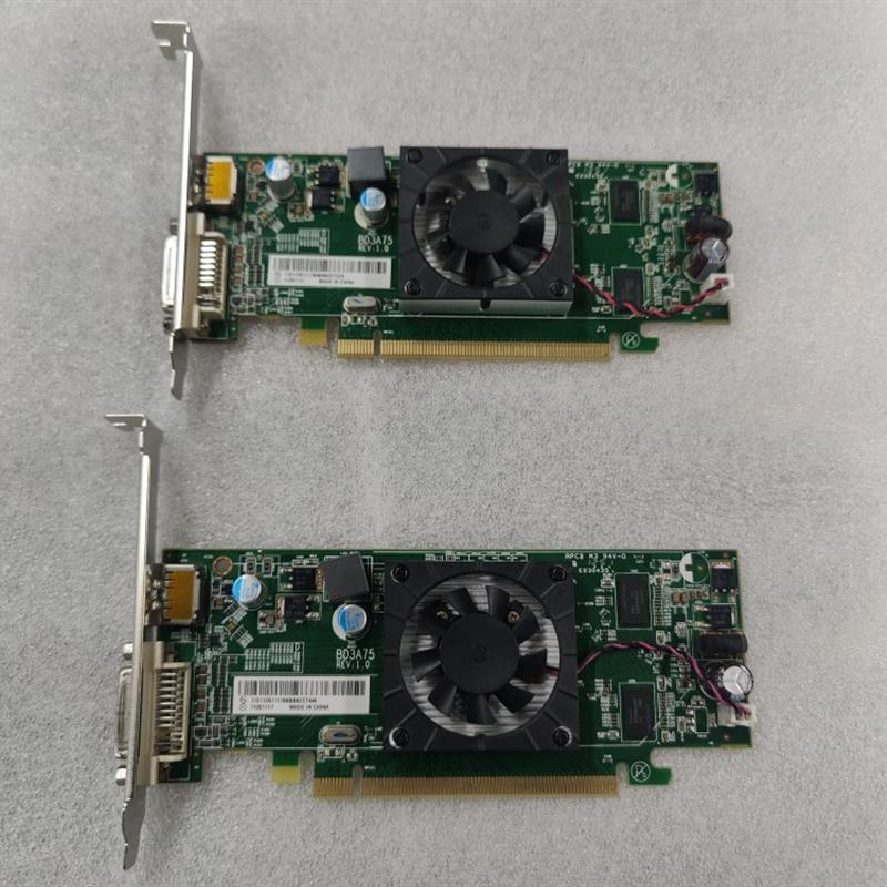 联想AMD HD7450独立显卡1g支持双屏DP高清口2k半高刀卡办公替7470