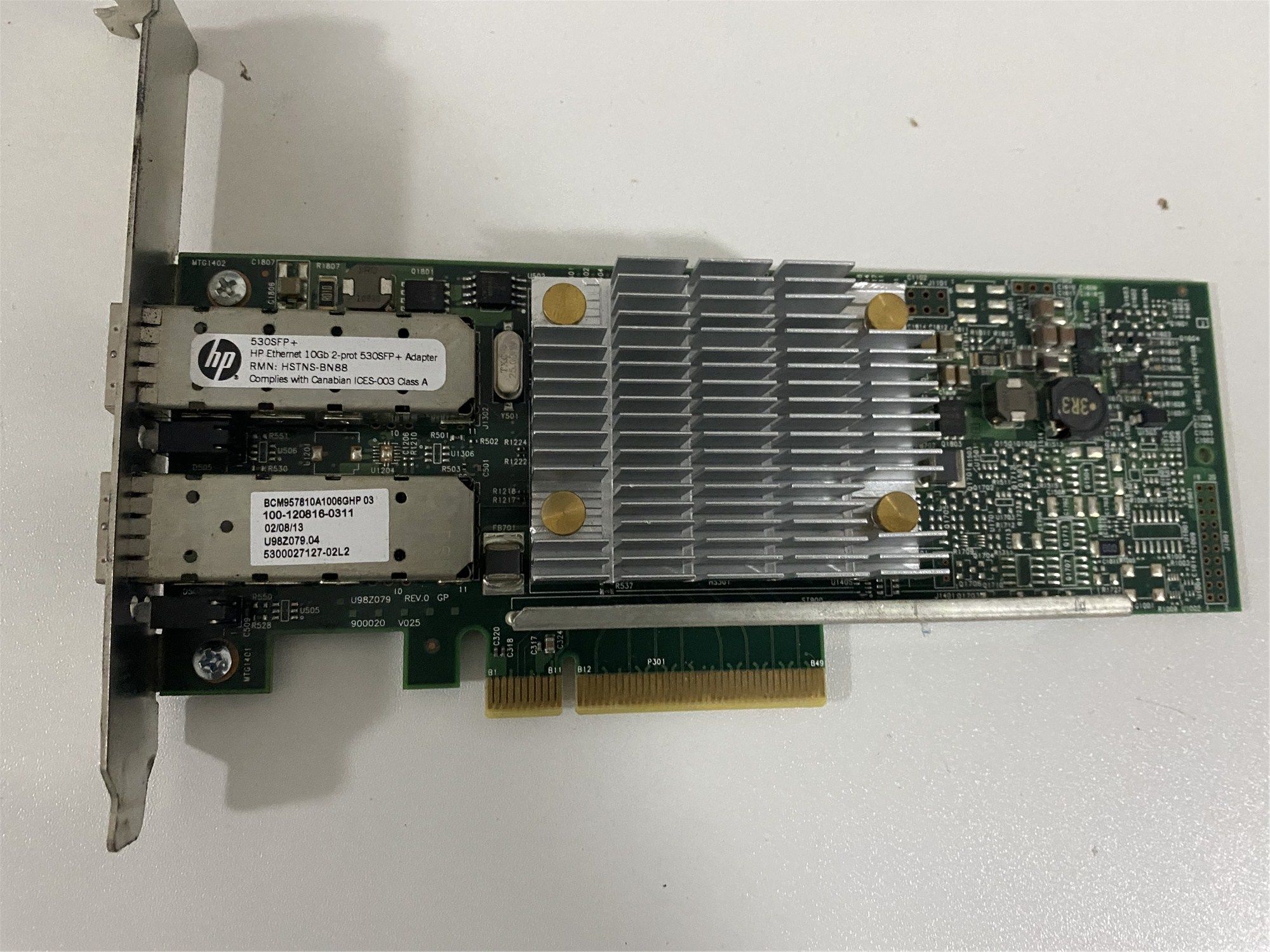nc530sfp bcm57810s 652503-b21 10gb双口万兆网卡 656244-001