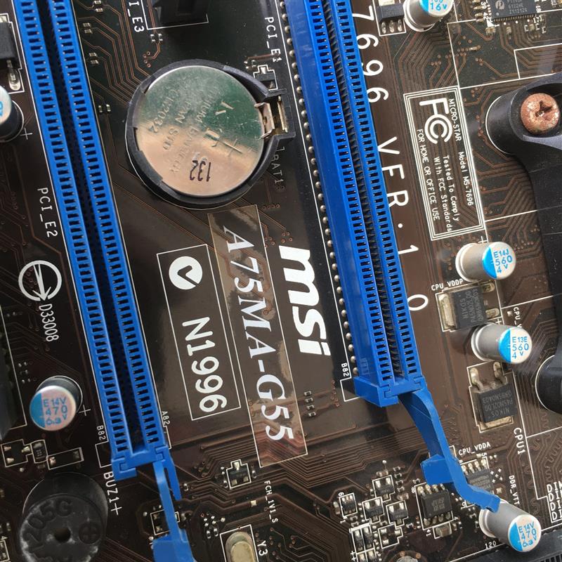 / A75MA-G55 DDR3电脑 FM1主板 MS-7696集成SATA6GB N1996