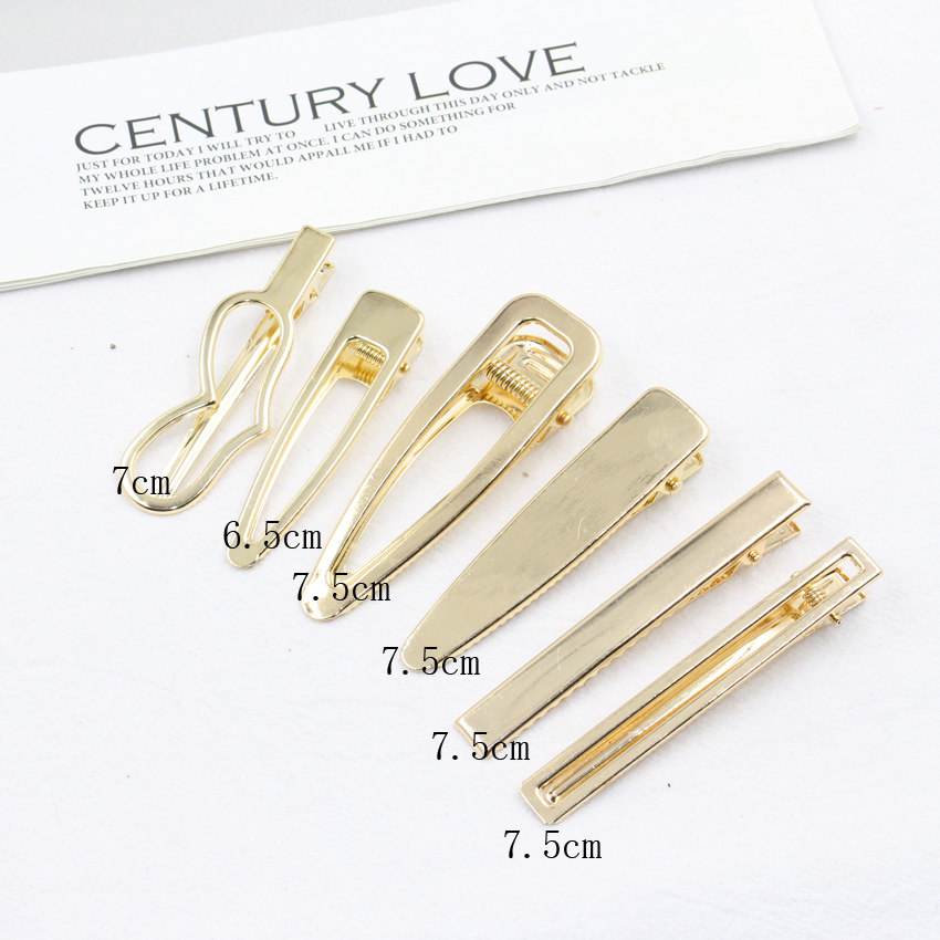 加厚韩国网红鸭嘴夹弹簧夹发夹边夹发卡diy手工头饰发饰材料配件