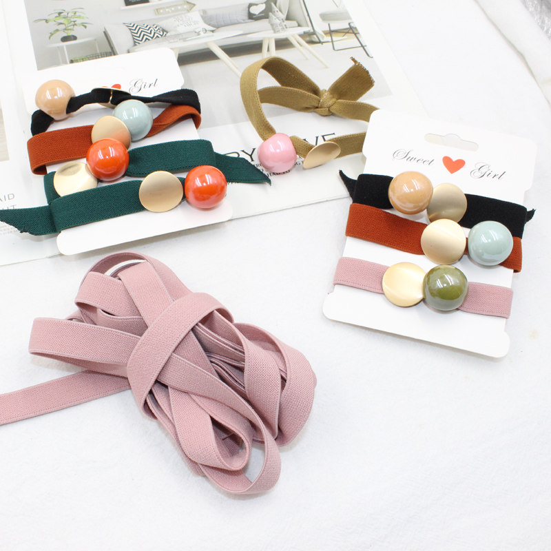 大扁皮筋1.4cm厘扎头气质diy材料