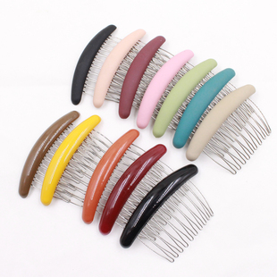 发梳插梳发卡头饰顶夹顶夹一字夹卡子夹子刘海防滑成人简单约叉子