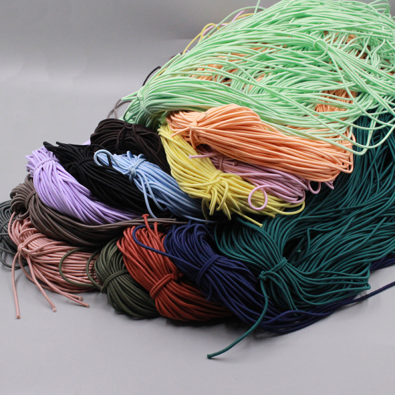 好皮2.5mm粗100米发绳弹力皮筋不起毛耐用橡皮筋diy发圈材料配件