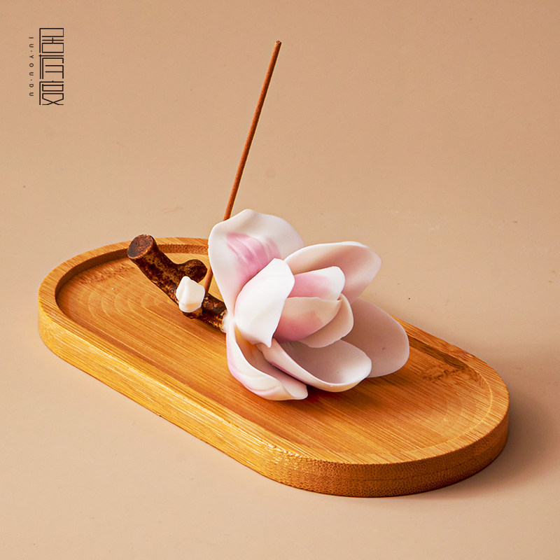 居有度线香香插室内香薰熏香家用底座香托香盘非遗手作玉兰花香炉,家居饰品,香托/香盘/香座/香插,淘宝优惠券,粉丝福利购,淘宝优惠卷