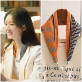 磁扣丝巾项链发带高级感磁力扣手链小长条女春夏天护颈带15条 包邮