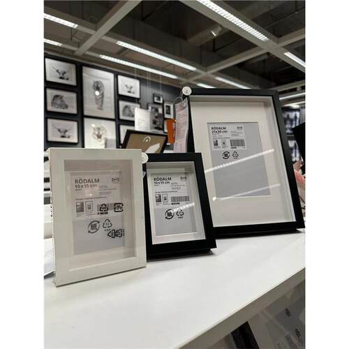 IKEA宜家正品代购 丽巴相框家居装饰画框多尺寸照片墙相框略达姆