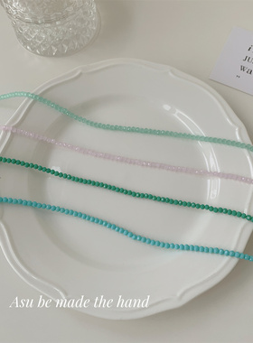 Asu原创自制~彩色米珠项链