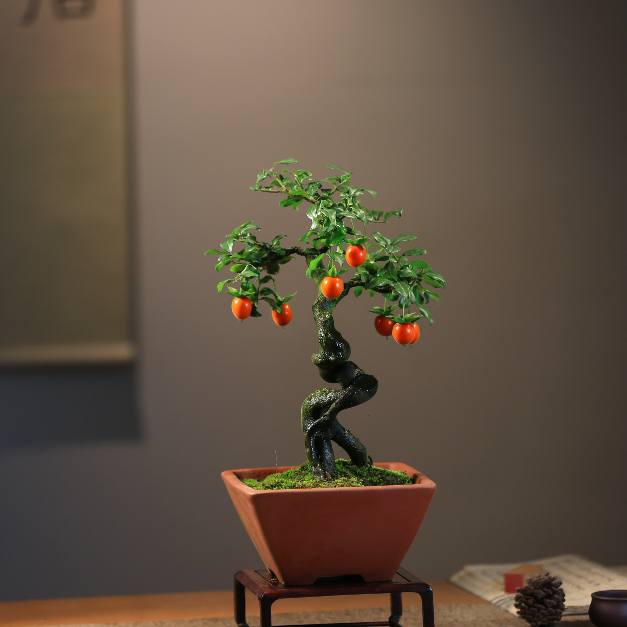高端盆景禅意绿植客厅庭院造型