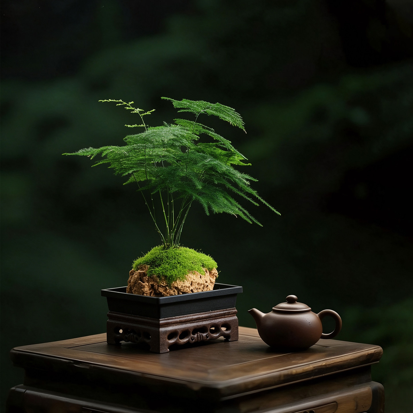 文竹竹子盆栽菖蒲小盆景桌面懒人好养吸水花卉盆栽耐阴办公室植物
