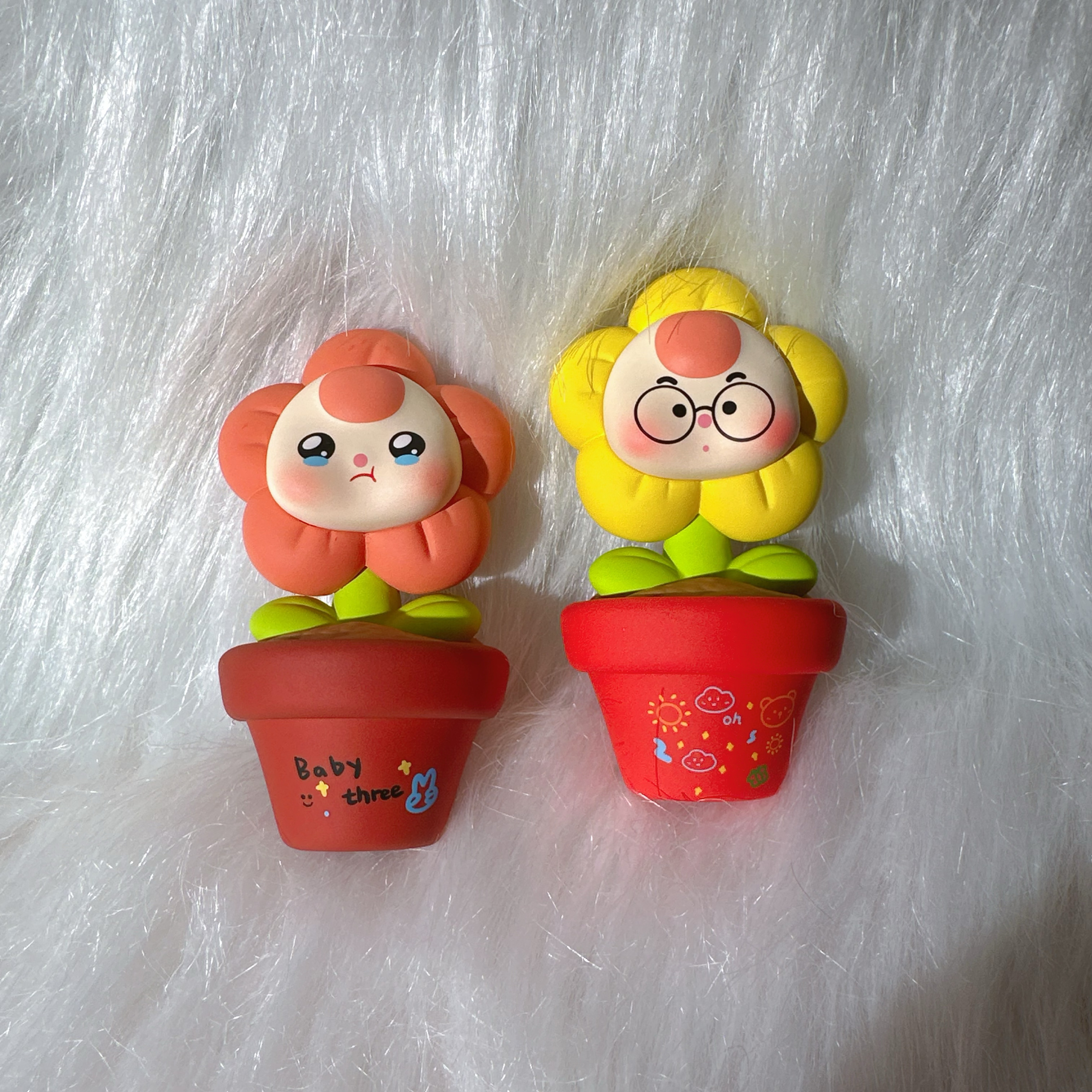 正版娃三岁送你一朵小花花系列盲盒可爱公仔摆件潮玩具氛围礼物女