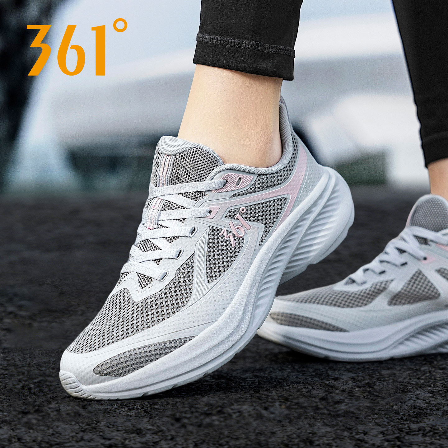 361女鞋正品官方旗舰店休闲运动鞋26新款春季透气网鞋女士跑步鞋
