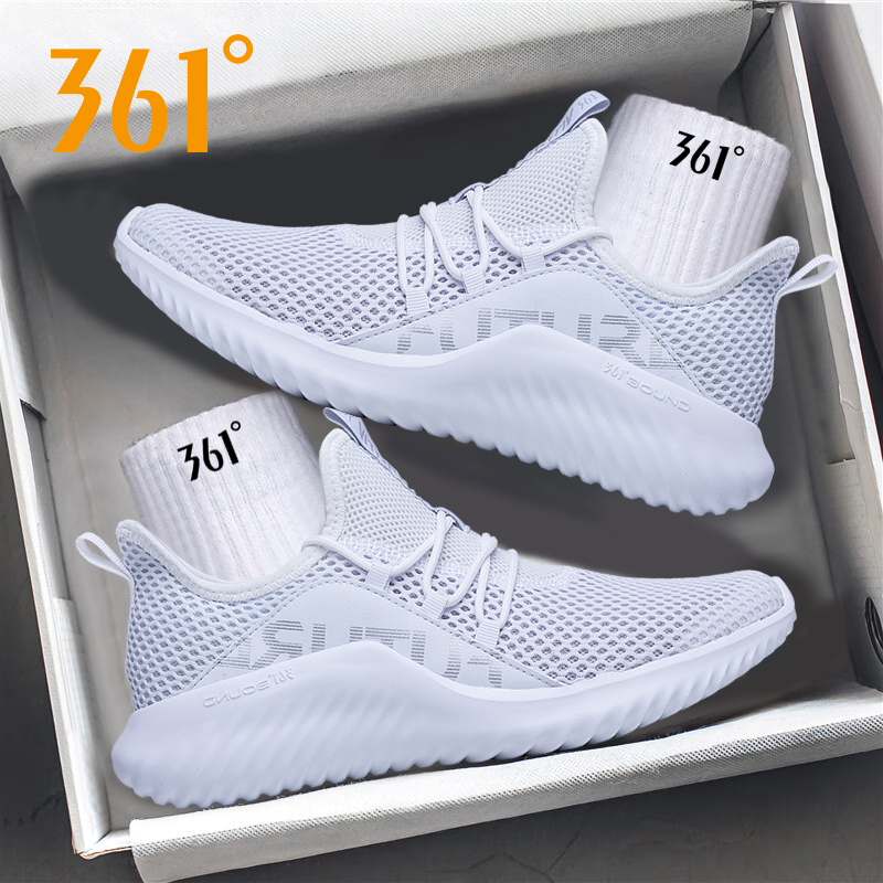 361男鞋透气网面跑步鞋