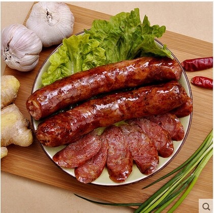 镇坪正宗腊肠香肠麻辣烟熏陕西安康特产五花老腊肉500g/袋