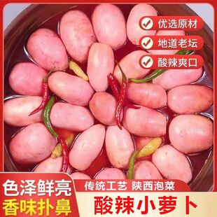 陕南安康特产泡菜酸萝卜正宗小红皮白心酸辣小萝卜腌制咸菜下饭菜