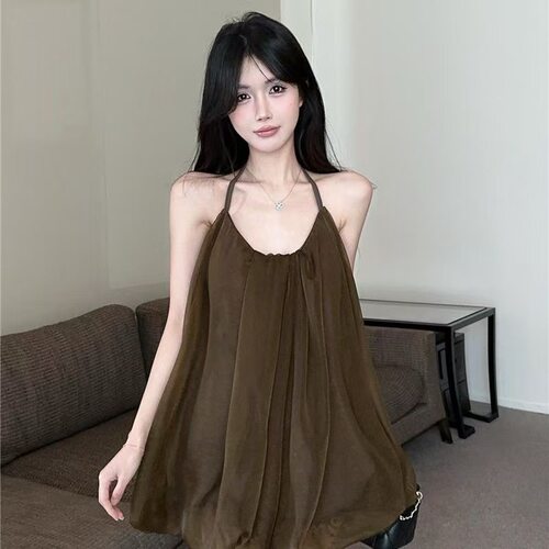 Pumpkin/彼得潘花苞挂脖系带度假