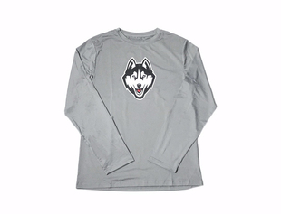 NCAA康涅狄格大学哈士奇精英男运动篮球休闲速干训练美式长袖T恤