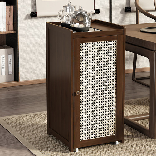 移动茶水柜家用茶吧茶台边几边柜