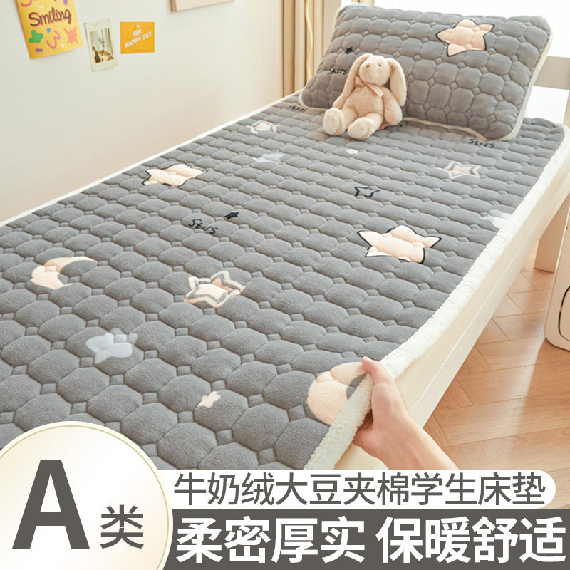 品牌牛奶绒床垫褥子珊瑚加厚上面铺底的毛毯软被珊瑚儿童四季通用