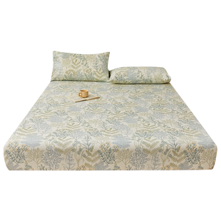 品牌100纯棉老粗布床笠罩全包型单2025新款四季通用加厚垫保护套