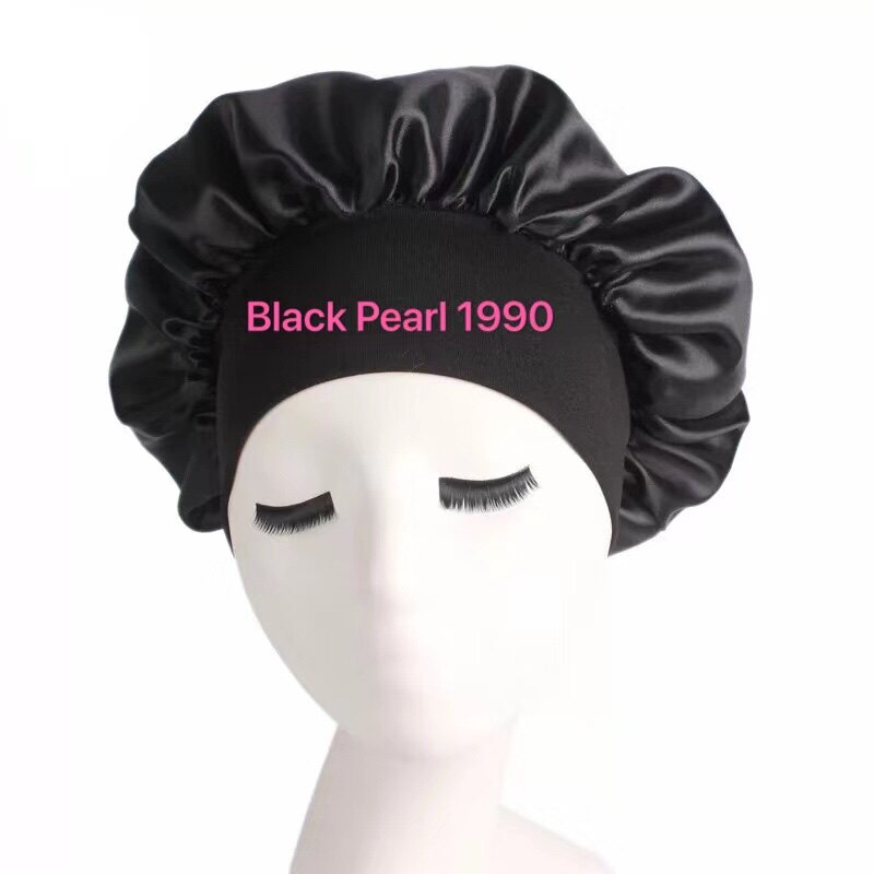 SATIN SLEEP CAP HAIR NIGHT BONNET LARGE SATIN NIGHTCAP LONG HAIR HOME CAP