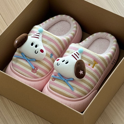 棉拖鞋女款2025新款亲子儿童棉拖