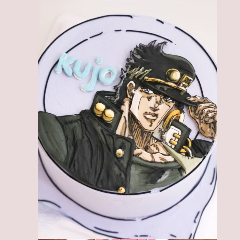 JOJO奇妙冒险动漫角色糯米纸男生日蛋糕装饰二次元痛糕烘焙用纸,厨房/烹饪用具,烘焙用纸,淘宝优惠券,粉丝福利购,淘宝优惠卷