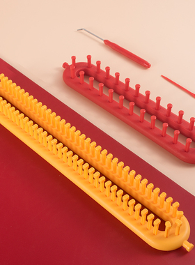 毛线编织懒人神器围巾帽子毯子疏密齿diy工具编织器初学者送教程