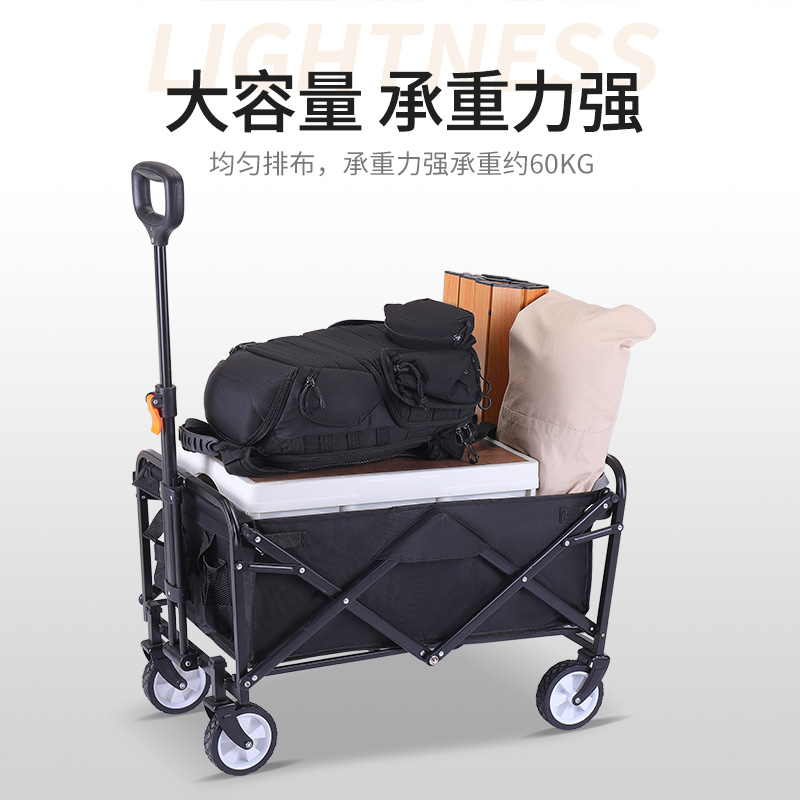 优选购物车可坐折叠小拉车取快递小推车买菜行李户外W拖车神器便.
