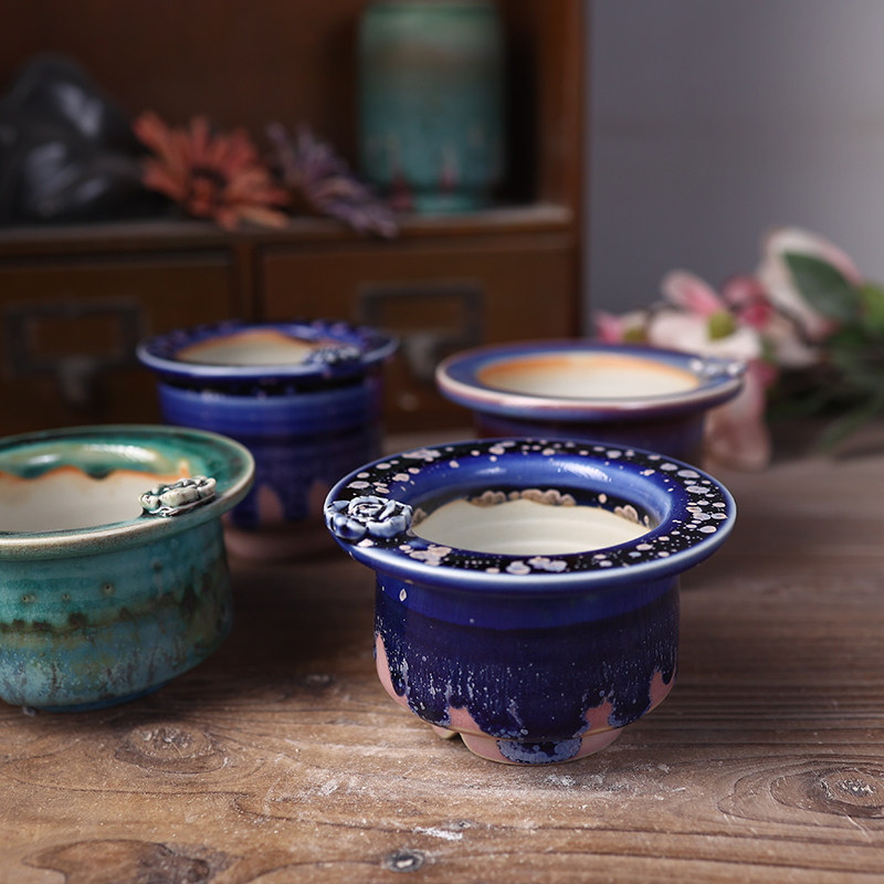 【上新】陶瓷多肉花盆发卡盆高温窑变复古细闪简约百搭透气手工,鲜花速递/花卉仿真/绿植园艺,花盆,淘宝优惠券,粉丝福利购,淘宝优惠卷