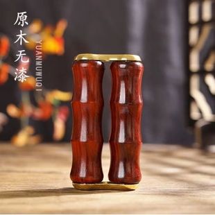 紫檀手部滚轮按摩器手掌锻炼手指关节训练器中老年康复训练器