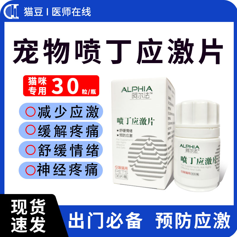 宠物猫用加巴喷丁片非胶囊猫咪预防缓解应激口炎止疼牙痛辅助
