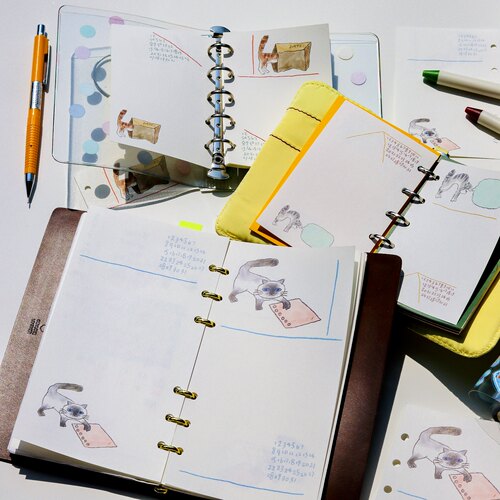 别管猫猫书写纸活页替芯多尺寸