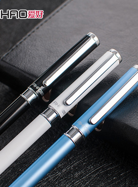 韩国文具爱好8721缪斯金属中性笔 金属笔杆 签字笔 水笔0.5mm黑色