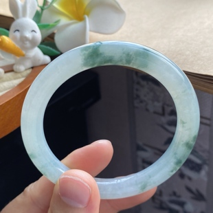 冰飘花果冻镯 3.28批1098号54.3 圆条 8.5 7.9