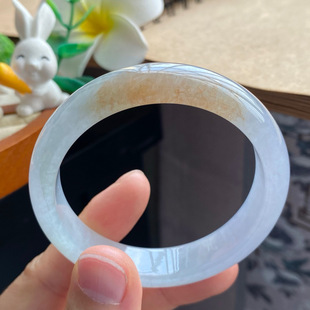 12.7 橙红色 7.1 一抹淡淡 翡翠手镯 3.25批2294号52.7