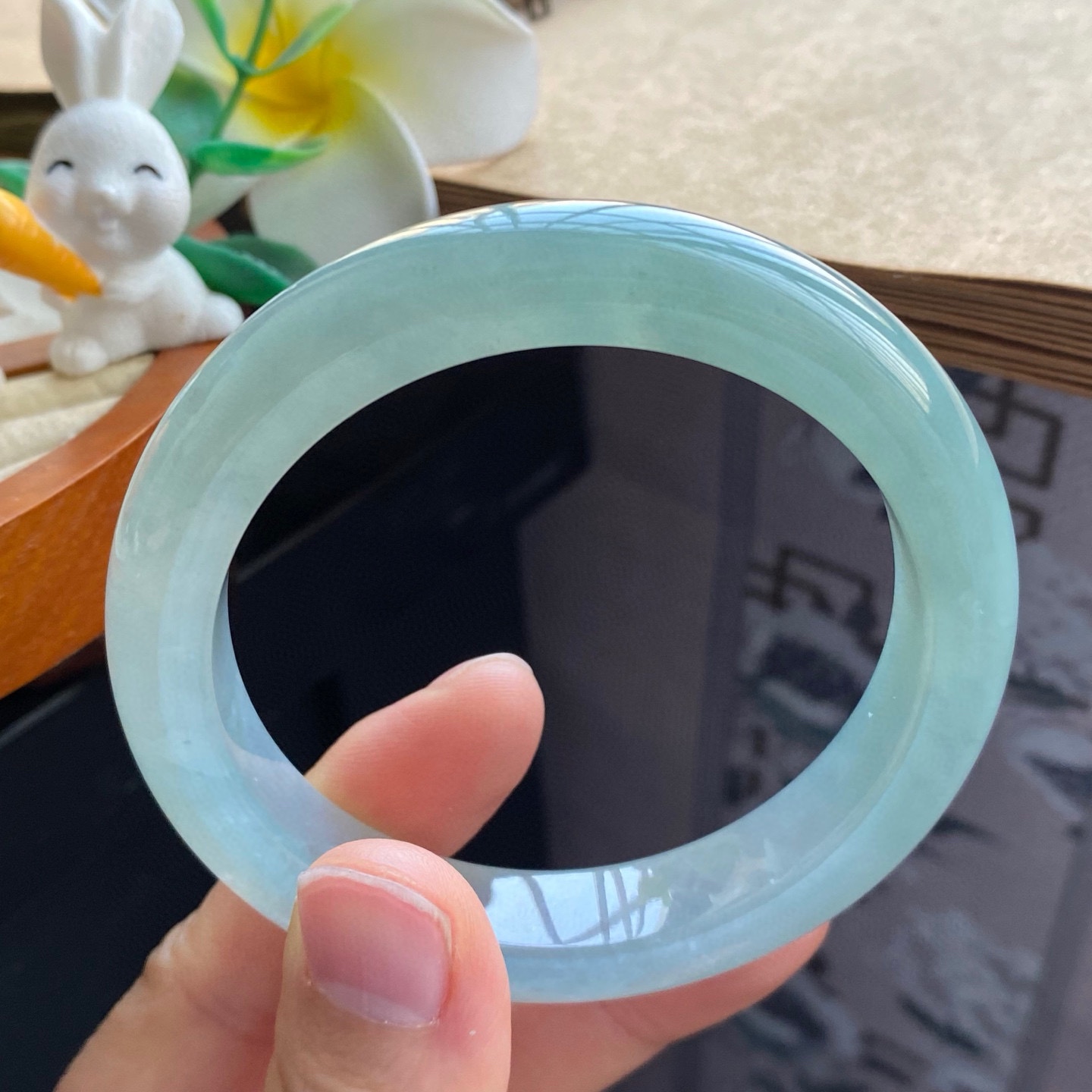 2.27批1179号56.3-12.1-8.9湖绿色果冻镯！看着就很夏天！