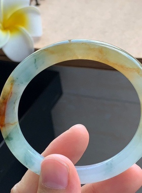 4.14批3074号53.3-7.1-8橘色飘花镯！温暖的橙色清新的飘花！