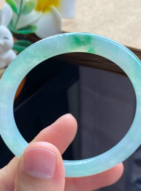 12.12批11745号51.6-6.5-7.2 冰翠绿飘花圆条！特别清爽漂亮！