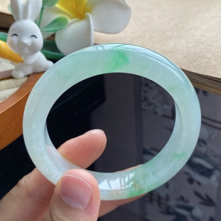 明媚张扬 8.5冰飘阳绿果冻镯 12.5 3.28批1063号54