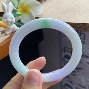 特别清新撩人 3.20批764号54.7 9飘阳绿淡彩镯