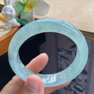 颜色 3.23批888号56 清清爽爽 8.8晴绿飘花镯