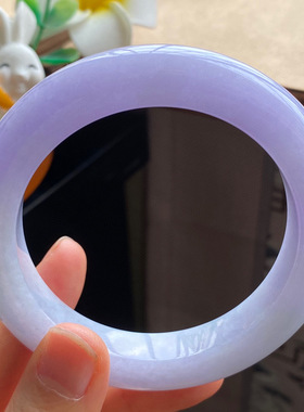 1.18批13280号56.3-11.7-10.4 粉紫色淡春彩镯！温柔的颜色！