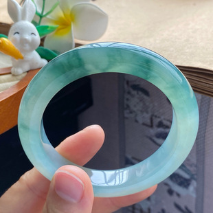 美感 4.8批1517号55.7 神秘又深邃 深绿飘花镯 12.5 9.6