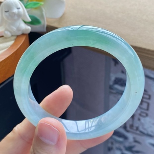 7.40批7927号56.2-12.8-8.8冰晴绿果冻镯！清爽漂亮！