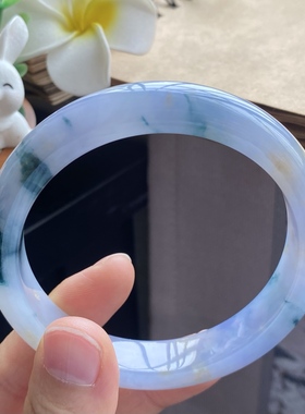 1.26批13610号60-12.3-8.5紫色飘花镯！莫奈花园的意境镯！