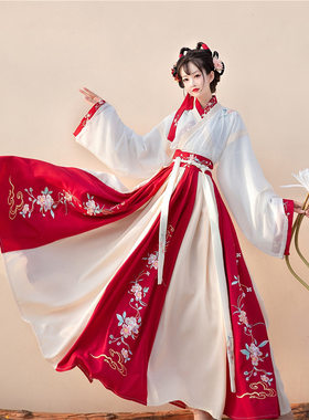 迷人堂晋制汉服大码古装飘逸裙子