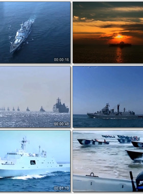 军港之夜歌曲 海洋中国梦海军航母红歌类LED舞台动态背景视频素材