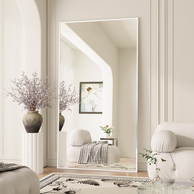 镜子定制上墙全身镜贴墙镜穿衣镜挂墙客厅家用大镜子高级感舞蹈镜